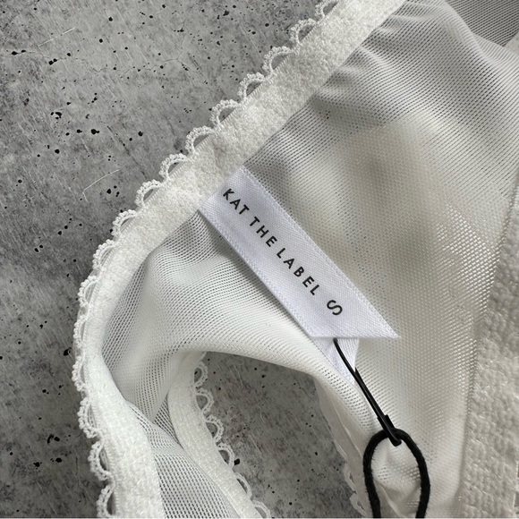 KAT THE LABEL Arabella Lace Thong Ivory Size Small - Picture 6 of 8